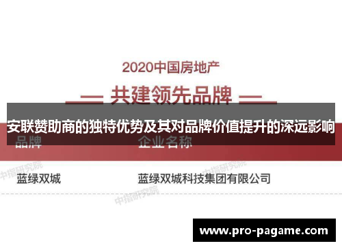 安联赞助商的独特优势及其对品牌价值提升的深远影响