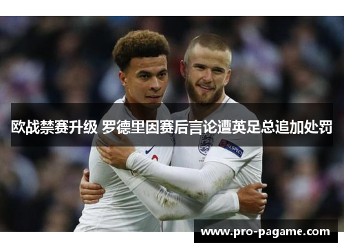 欧战禁赛升级 罗德里因赛后言论遭英足总追加处罚